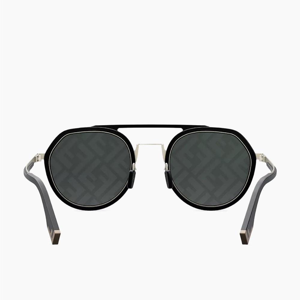 💯- New Authentic Fendi Pattern Pilot Men's Sunglasses FE40040U 02C 51. - Picture 8 of 16